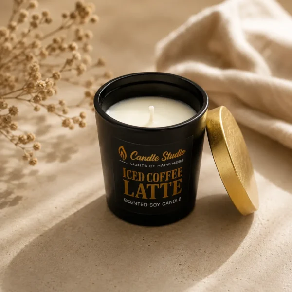 matte black jar candle