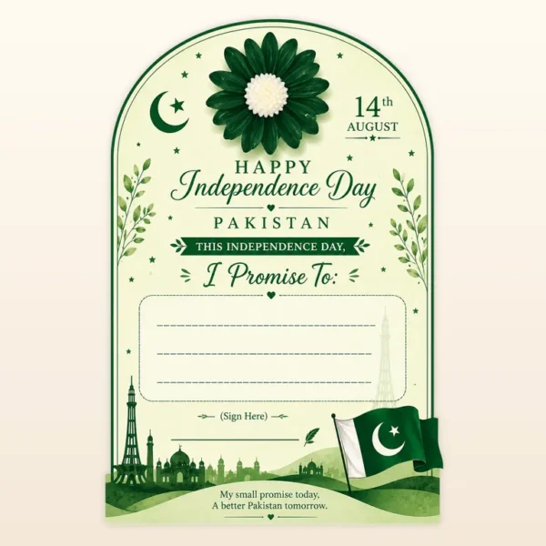 My Promise Daisy Candle Card School Edition with fill-in promise - Candle Studio Pakistan